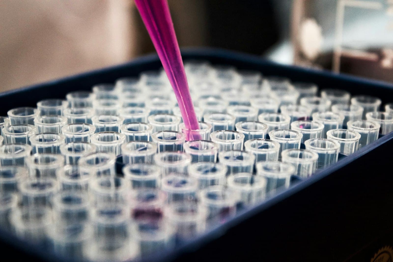 Quality control scientist inspecting pharmaceutical samples